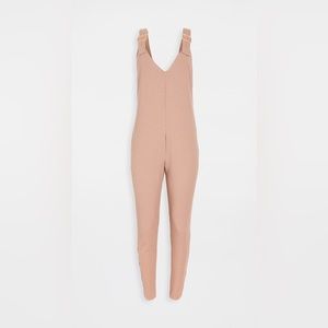 WeWoreWhat Ribbed Knit Jumpsuit Dusty Rose